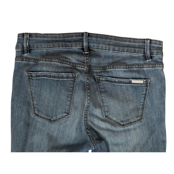 White House Black Market The Straight Crop Jeans Women's Size 4 Raw Hem Midrise - Picture 13 of 13